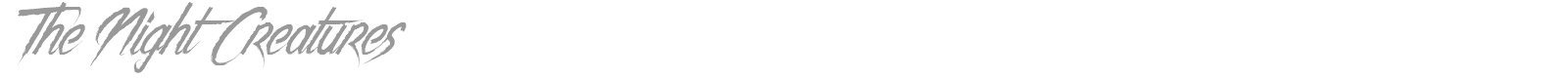 The Night Creatures font preview